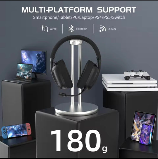 ATTACK SHARK L80 5.1 Gaming Headset 180g Light BT/Wireless/Wired w/Mic PC PS5