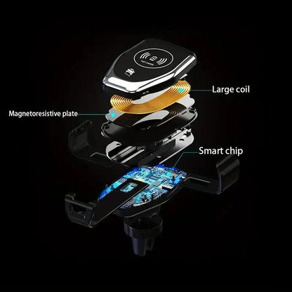 FAST WIRELESS CAR MOBILE PHONE CHARGER HOLDER GRAVITY INDUCTION VENT MOUNT