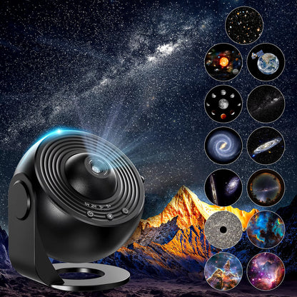 13-in-1 Star Galaxy Projector – Planetarium Aurora Night Light for Bedroom & Rel