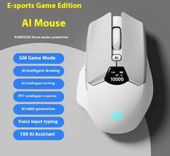 Firesilver AI Smart Mouse Wireless Bluetooth Wired 3-Mode Office Gaming Mouse