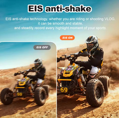 5K Action Camera Dual Display Screens WiFi Touch 170° Wide Sports Cam+Remote