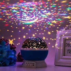 LED GALAXY PROJECTOR LIGHT Star Night, Galaxy Projection, Rotating Starry Sky LED, Moon Lamp Design, DMX Stage Light Function