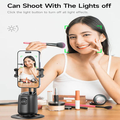 AI 360° Gimbal Stabilizer Selfie Stick Face Tracking Tripod for Mobile Phone