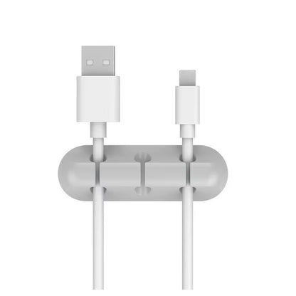 Silicone USB Cable Organizer – Cable Winder, Desktop Tidy, Wire Management Clips
