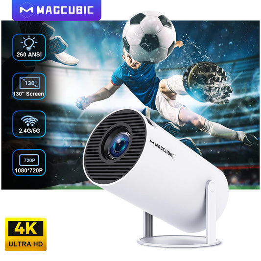 Projector 4K Mini LED 720P WiFi Bluetooth HD Portable Home Theater Cinema