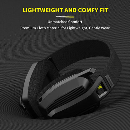BINNUNE Wireless & Wired Gaming Headset Mic for PS5, PS4, PC Mac Playstation
