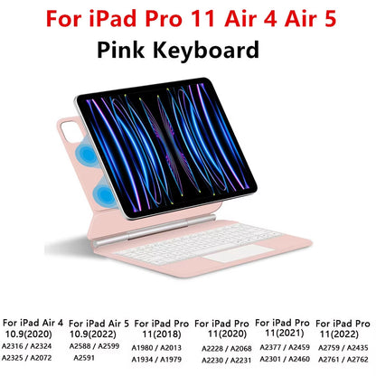 Magic Keyboard for iPad Pro 11/12.9, Air 4/5, iPad 10th Gen, Smart Magnetic