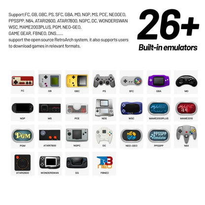 Smart Handheld Game Console – 4.96” IPS Screen, Linux OS, RGB, Retro Video Gaming