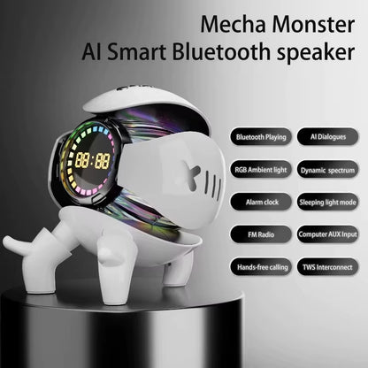 AI Robot Smart Mini Size Monster Portable Stereo Speaker AI Interactive Toys