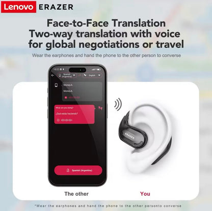 Bluetooth Earphone AI Translator ASMR Headset DIY APP 13H Display Earbuds
