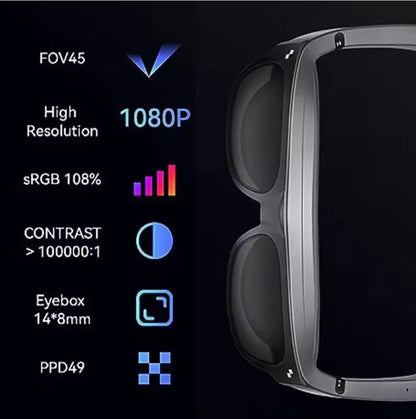 RayNeo XR Glasses TCL NXTWEAR 1S 1080P OLED 3D Video Game Movie PC iOS