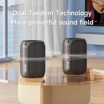 POWERFUL BLUETOOTH SPEAKER, SUPER BASS LED LIGHT SUBWOOFER WATERPROOF SOUND