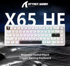 ATTACK SHARK X65 HE 65% Magnetic Switch RGB Gaming Keyboard Rapid Trigger