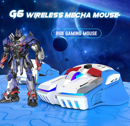 Attack Shark G6 Tri-Mode Wireless Wired Gaming Mouse RGB 4000DPI Silent for PC M