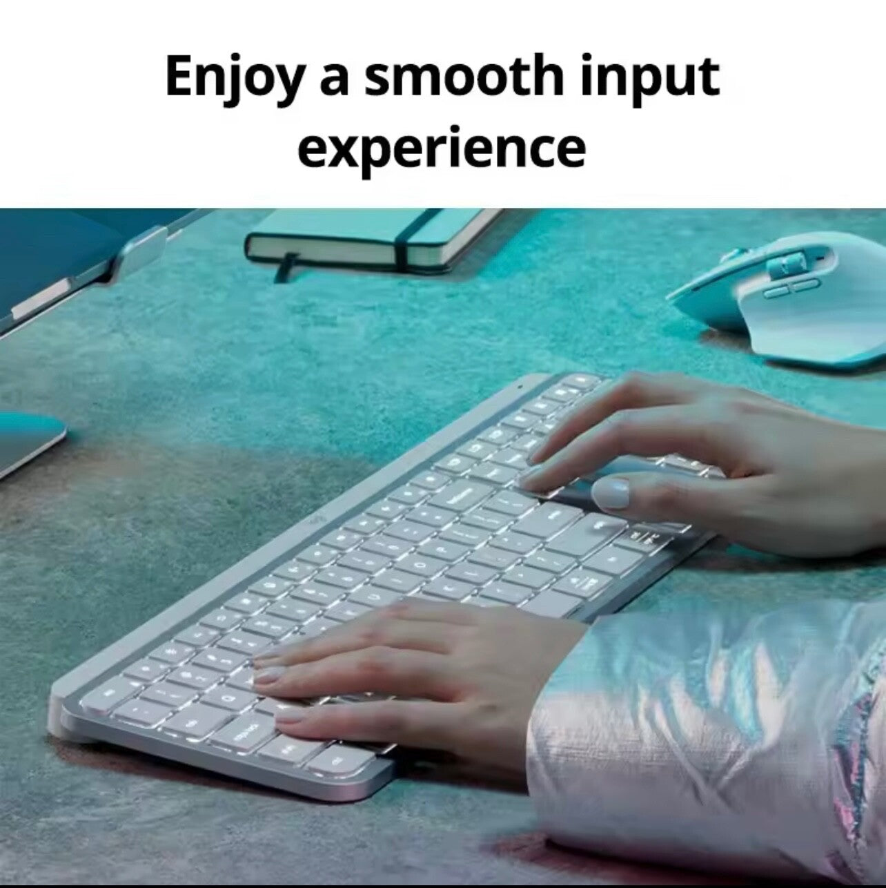 Logitech MX Keys S Wireless Keyboard Bluetooth Backlit Multi-Device BOLT Slim