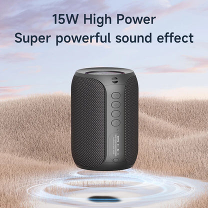 POWERFUL BLUETOOTH SPEAKER, SUPER BASS LED LIGHT SUBWOOFER WATERPROOF SOUND