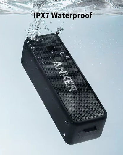 Anker Soundcore 2 Bluetooth Speaker 24H Playtime Bass Boost IPX7 Waterproof