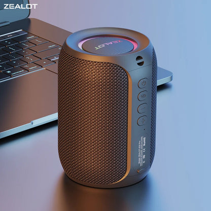 POWERFUL BLUETOOTH SPEAKER, SUPER BASS LED LIGHT SUBWOOFER WATERPROOF SOUND