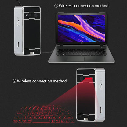 BLUETOOTH VIRTUAL LASER KEYBOARD PROJECTION for COMPUTER MOBILE PHONE