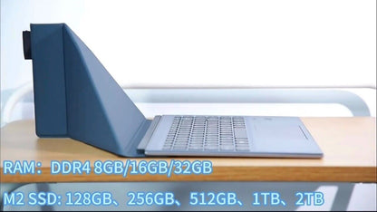 ZeeTec 14" DUAL SCREEN LAPTOP COMPUTER 360 Degrees Flip Intel N95 16GB 512GB SSD