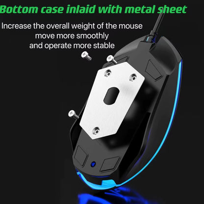 Wired Mechanical Keyboard & Mouse Combo – USB, RGB Backlit, PC & Laptop Gaming S