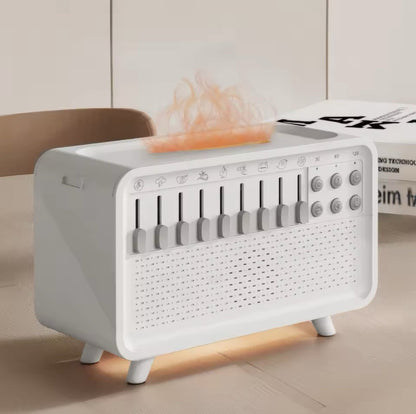 3in1 Flame Air Diffuser Humidifier Aromatherapy w/ Noise & Bluetooth Music
