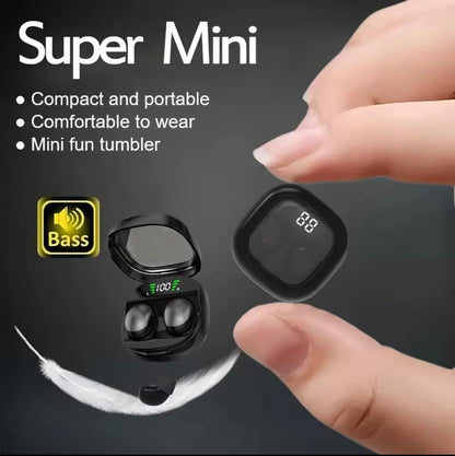 Mini Wireless Earbuds Bluetooth 5.3 - HiFi Sound, Noise Canceling, Sport Fit