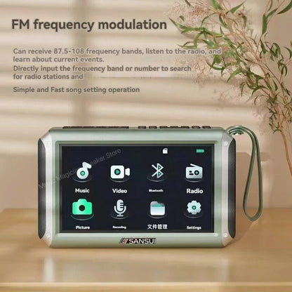 7” HD MP4 Video Player – Large Display, Music, Movies, E-Books, FM Radio, Built-