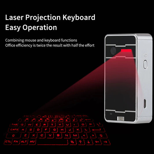 BLUETOOTH VIRTUAL LASER KEYBOARD PROJECTION for COMPUTER MOBILE PHONE