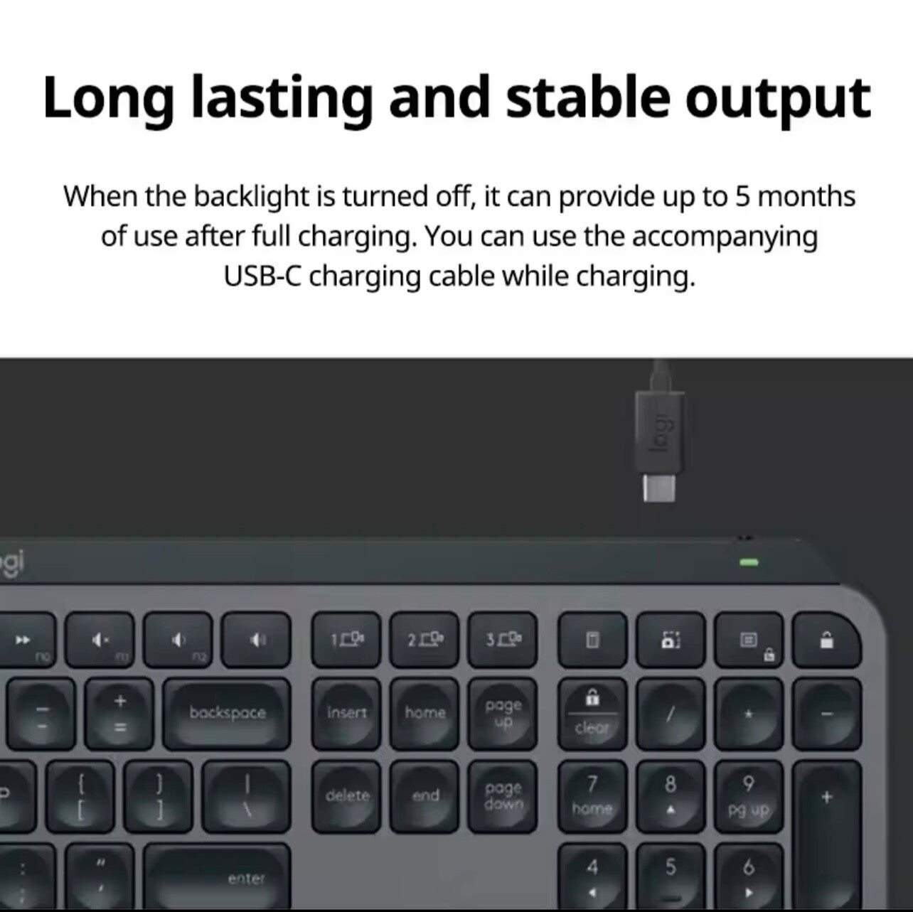 Logitech MX Keys S Wireless Keyboard Bluetooth Backlit Multi-Device BOLT Slim
